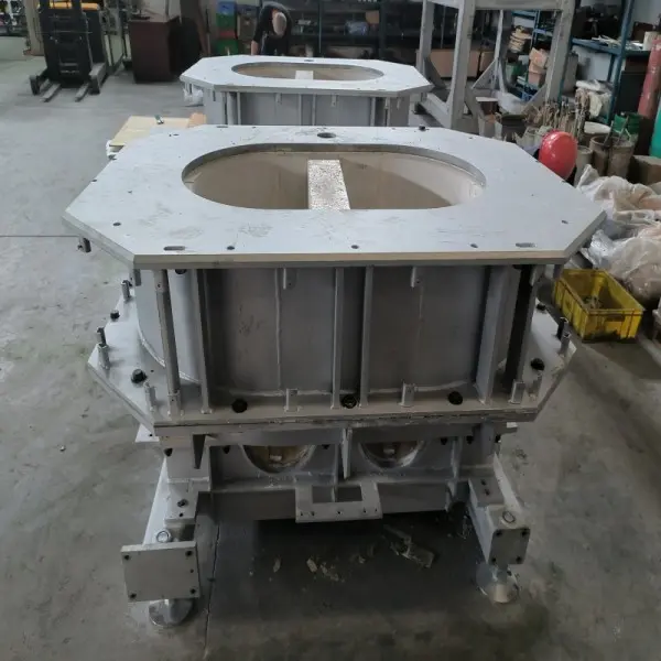 Electric melting furnace for brass water meter production