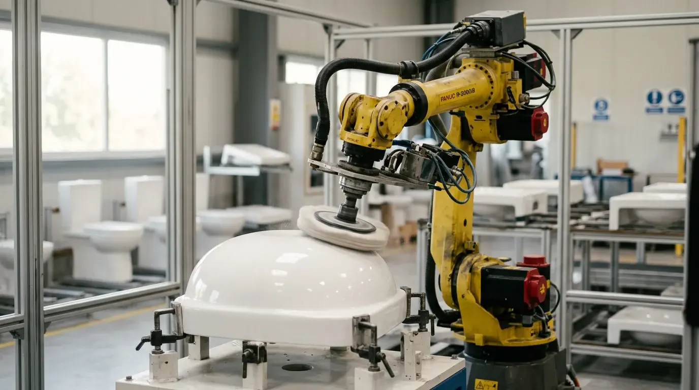 From Hand Polishing to Full Automation: A Sanitary Ware Journey