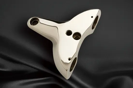 Bath mixer polishing