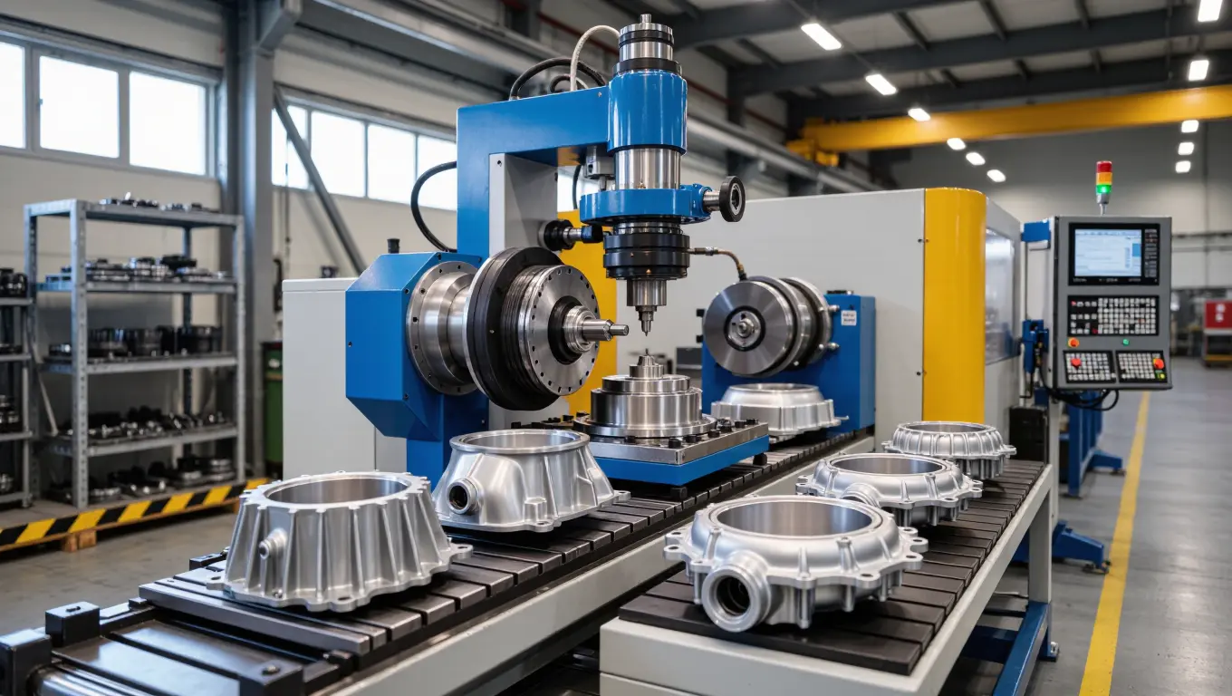Transmission Housings Deburring Machine For Motorcycle Non-Motor Vehicle Parts Grinding Polishing Solutions