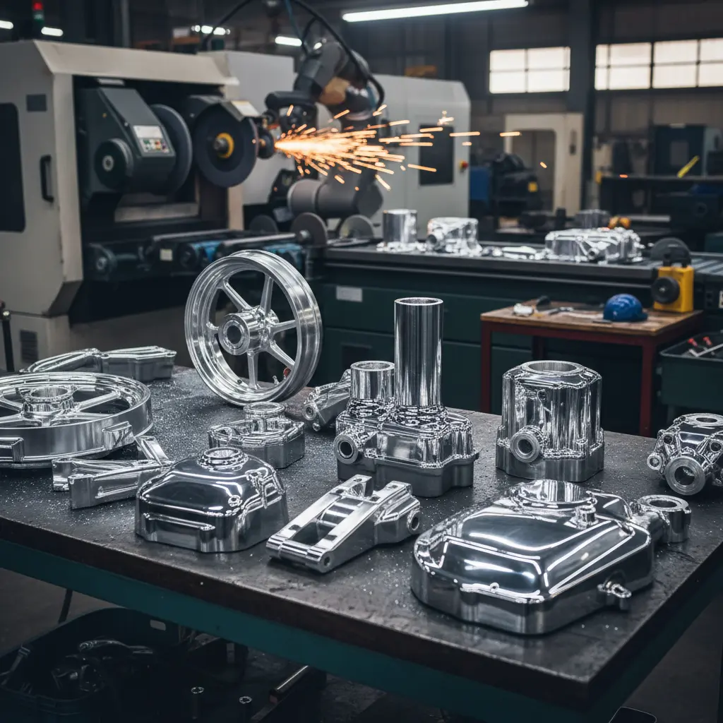 Cnc Castings For Motorcycle Non-Motor Vehicle Parts Grinding Polishing Solutions