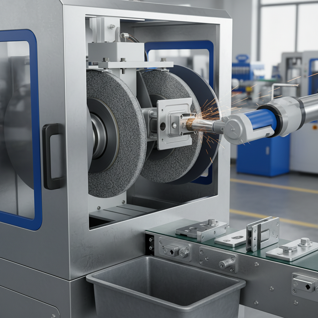 Automotive Parts Grinding Machine For Door Lock Furniture Hardware Grinding Polishing Solutions