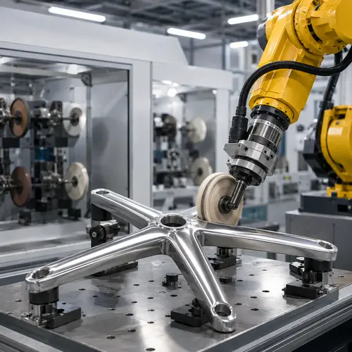 Robotic Grinding & Polishing for Metal Office Chair Bases