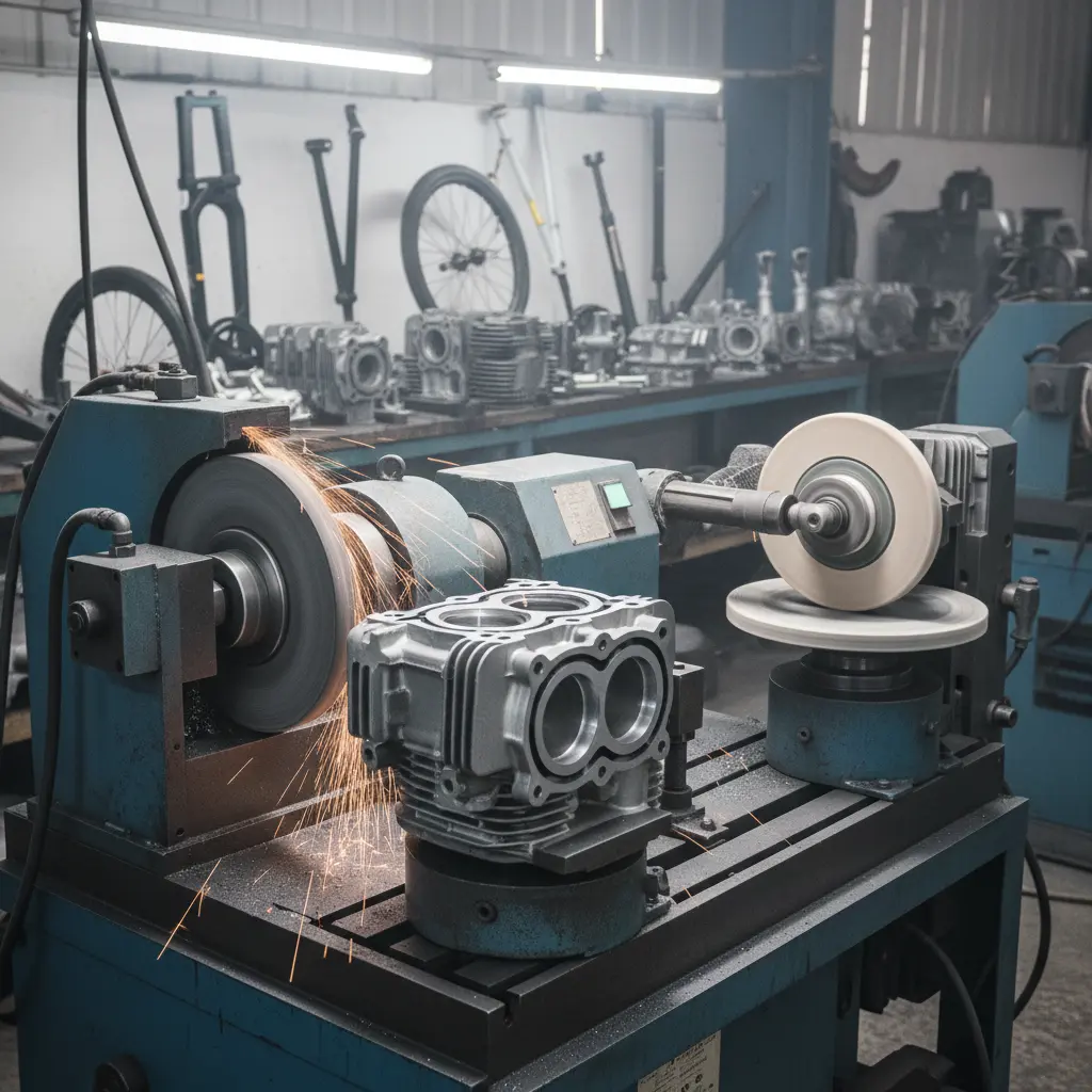 Cylinder Heads Grinding Machine For Motorcycle Non-Motor Vehicle Parts Grinding Polishing Solutions