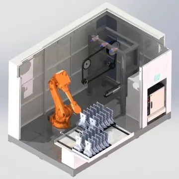 Modular Robotic Finishing System for Metal Castings Automated Grinding and Precision Polishing Equipment