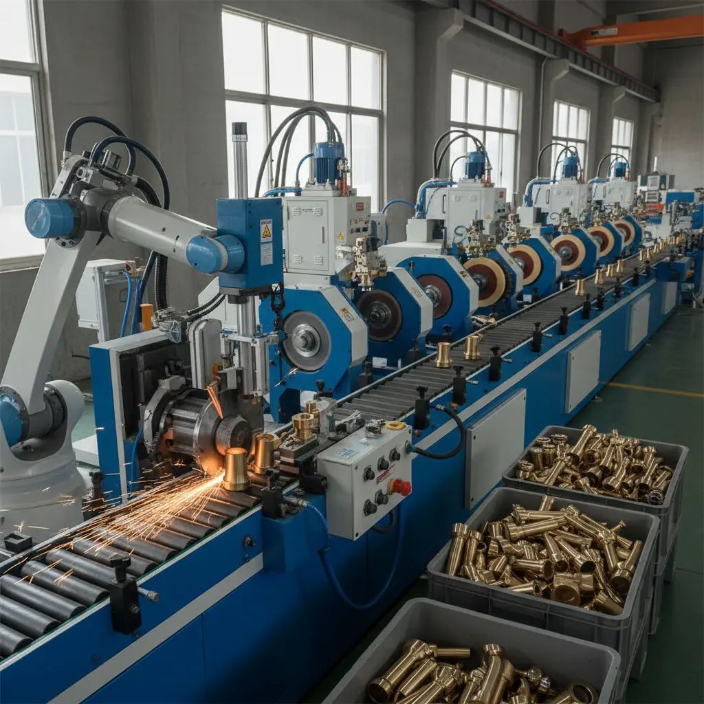 Casting Cutting Machine For Bathroom Hardware Grinding Polishing Solutions