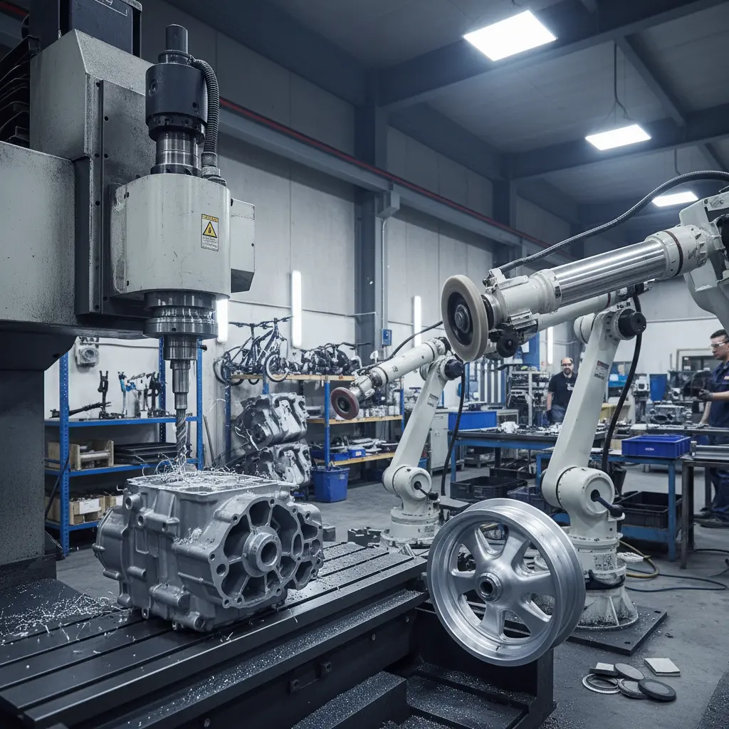 Cnc Machine Casting For Motorcycle Non-Motor Vehicle Parts Grinding Polishing Solutions