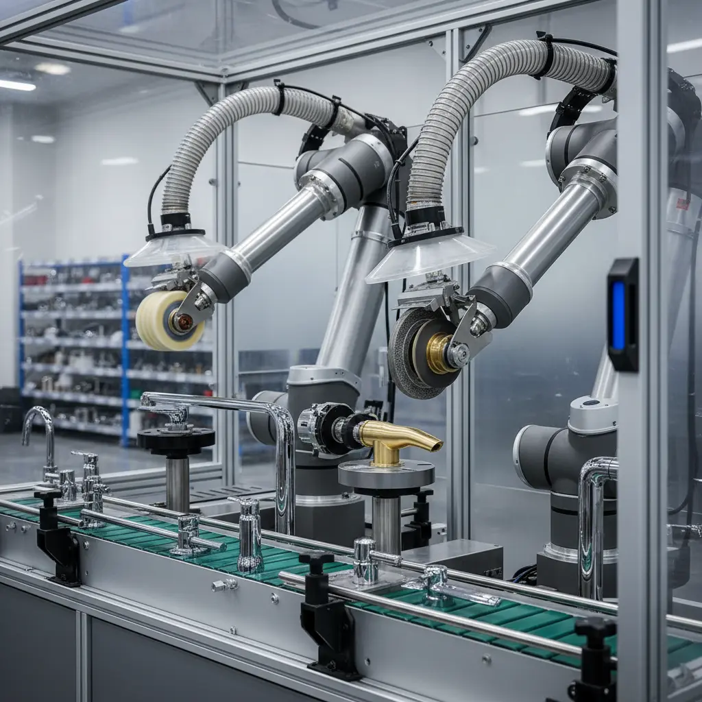 Automated Polishing Machine For Bathroom Hardware Grinding Polishing Solutions