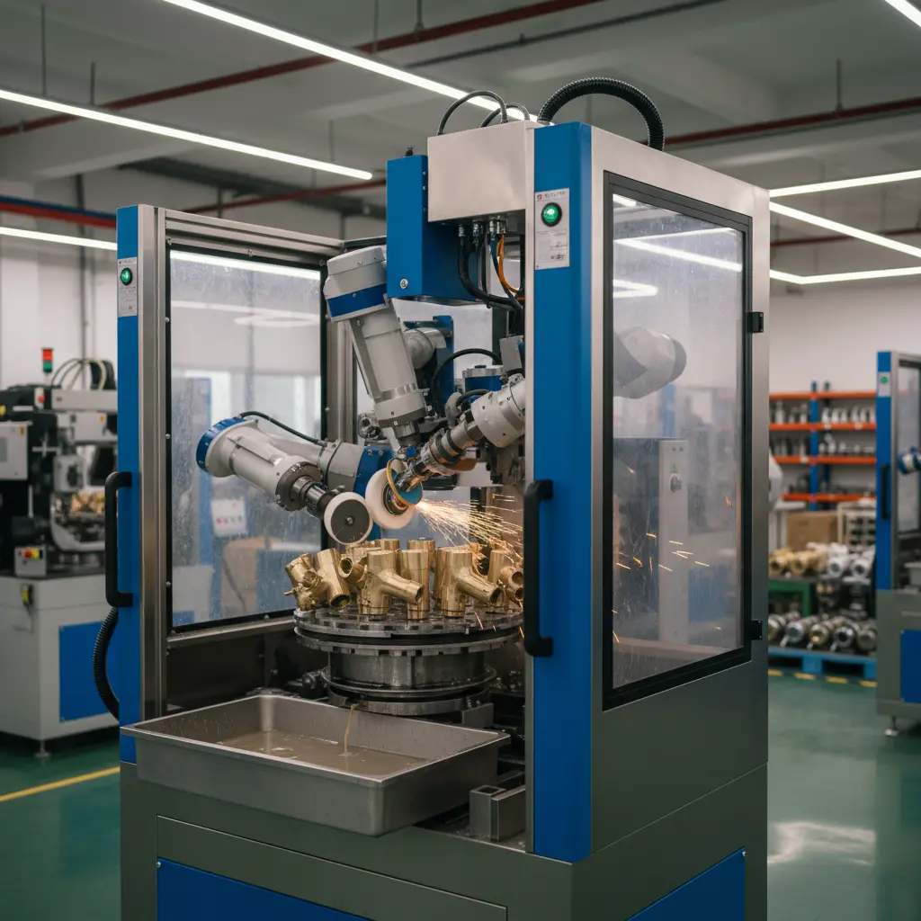 Automotive Parts Grinding Machine For Faucet Casting Grinding Polishing Solution