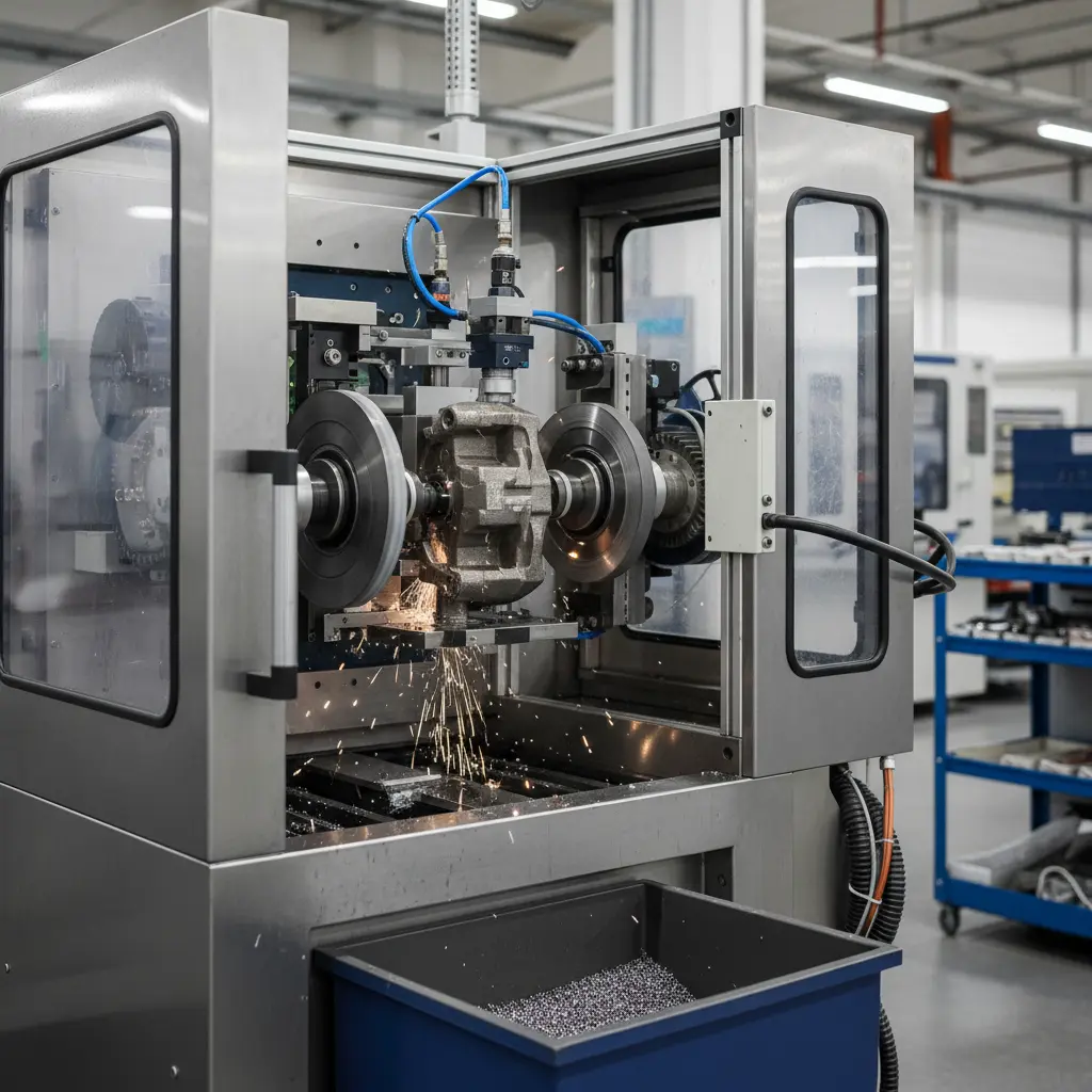 Brake Calipers Deburring Machine For Auto Parts Grinding Polishing Solutions