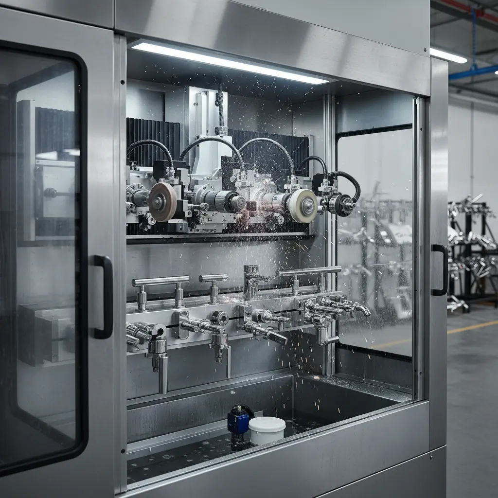 Cnc Polishing Machine For Bathroom Hardware Grinding Polishing Solutions