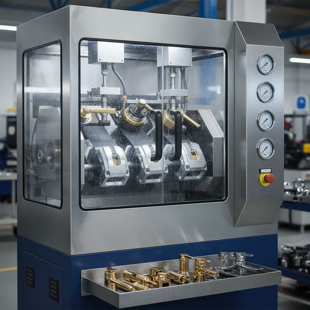Brake Calipers Deburring Machine For Bathroom Hardware Grinding Polishing Solutions