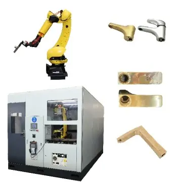Automated Robotic Polishing System for CNC Brake Levers Metal Auto Components Grinding