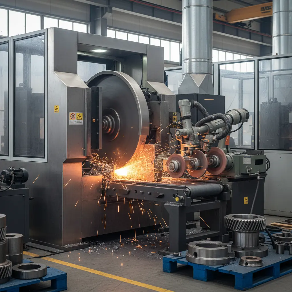 Casting Cutting Machine For Construction Machinery Power Parts Grinding Solutions