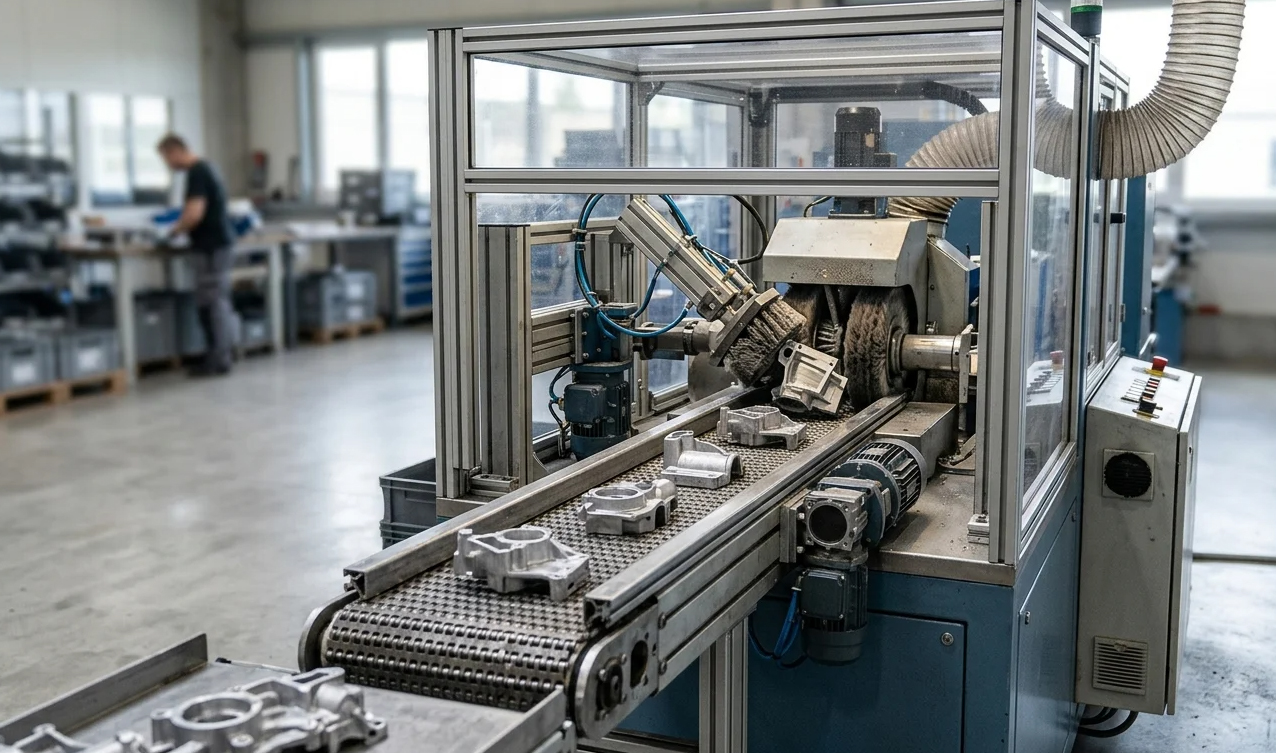 Linear Conveyor Deburring Cell: Continuous Processing at Its Best