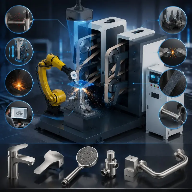 The 8 Core Pain Points of Automated Grinding for Stainless Steel Bathroom Hardware & Industry Solutions