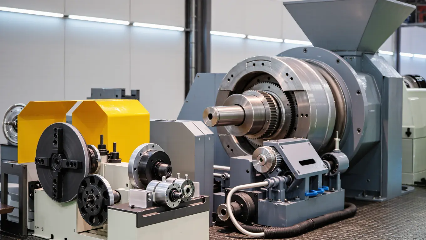 Gravity Fed Casting Machine For Construction Machinery Power Parts Grinding Solutions