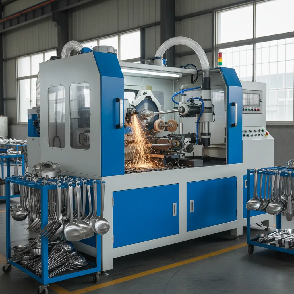 Casting Cutting Machine For Kitchenware Tools Grinding Polishing Solutions