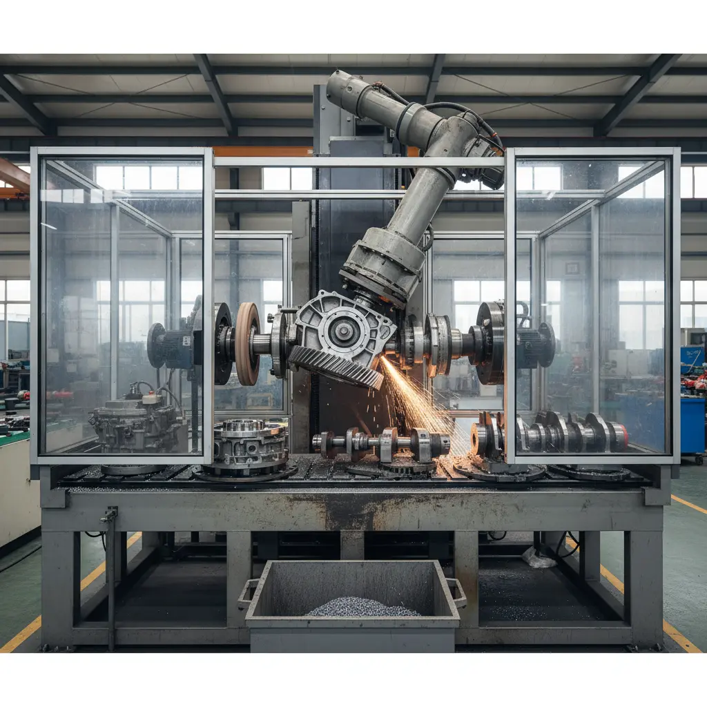 Automated Polishing Machine For Construction Machinery Power Parts Grinding Solutions