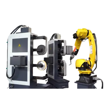 Industrial Robotic Polishing Center for Cast Metal Components Grinding and Surface Finishing Equipment