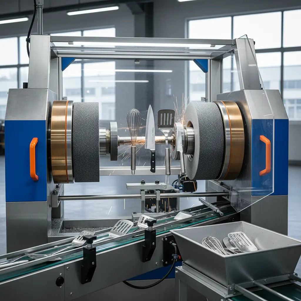 Cylinder Heads Grinding Machine For Kitchenware Tools Grinding Polishing Solutions