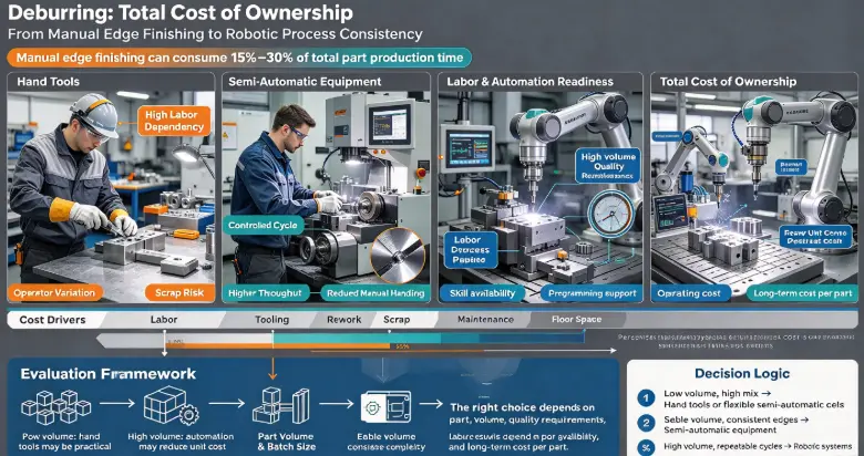 Manual vs Automatic Deburring: Total Cost of Ownership Analysis