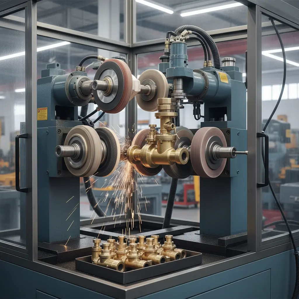 Faucet Buffing Machine For Construction Machinery Power Parts Grinding Solutions