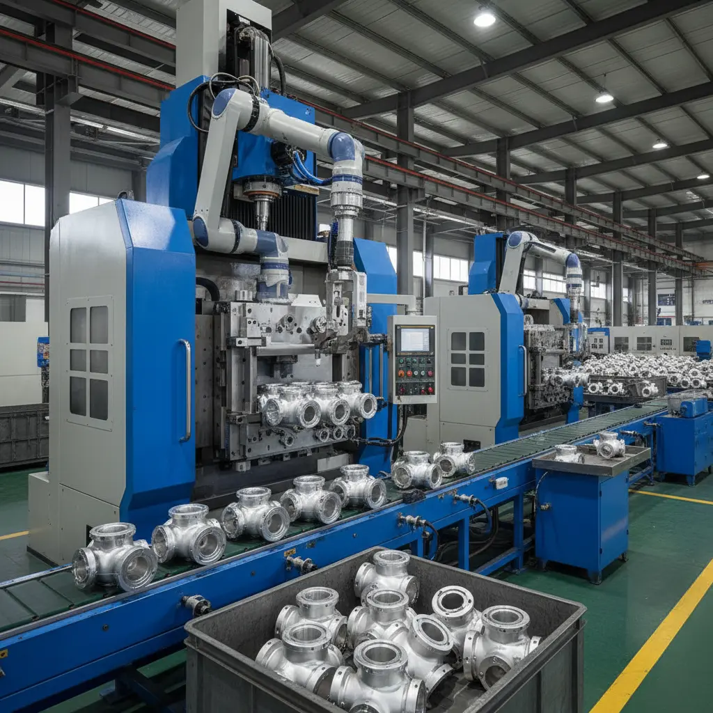Cnc Die Casting Machine For Water Meter Valve Casting Finishing Solutions