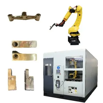 Auto Robotic Grinding and Polishing System for Metal Handles Meters Castings Surface Finishing Equipment