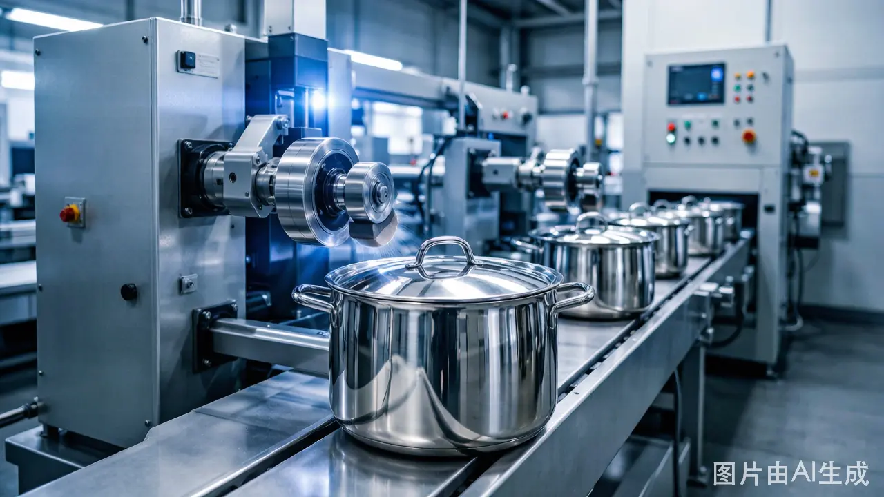 Kitchenware Polishing Machine: Perfect Shine for Pots and Pans