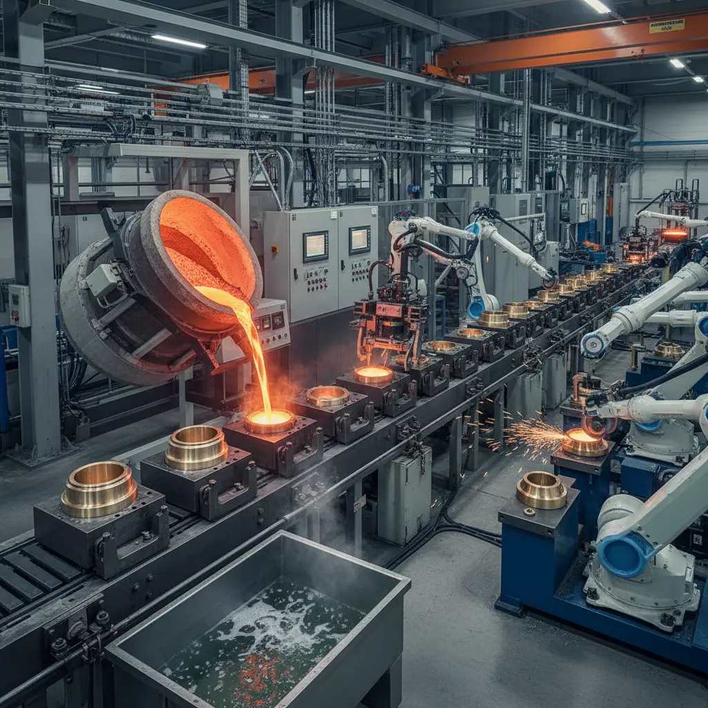 Gravity Casting System For Copper Alloy Zinc Alloy Casting Finishing Solutions
