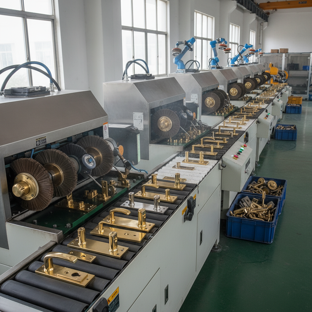Brush Deburring Machines For Door Lock Furniture Hardware Grinding Polishing Solutions