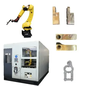 High Efficiency Automatic Grinder Polisher Metal Castings Deburring Mirror Finishing Solution
