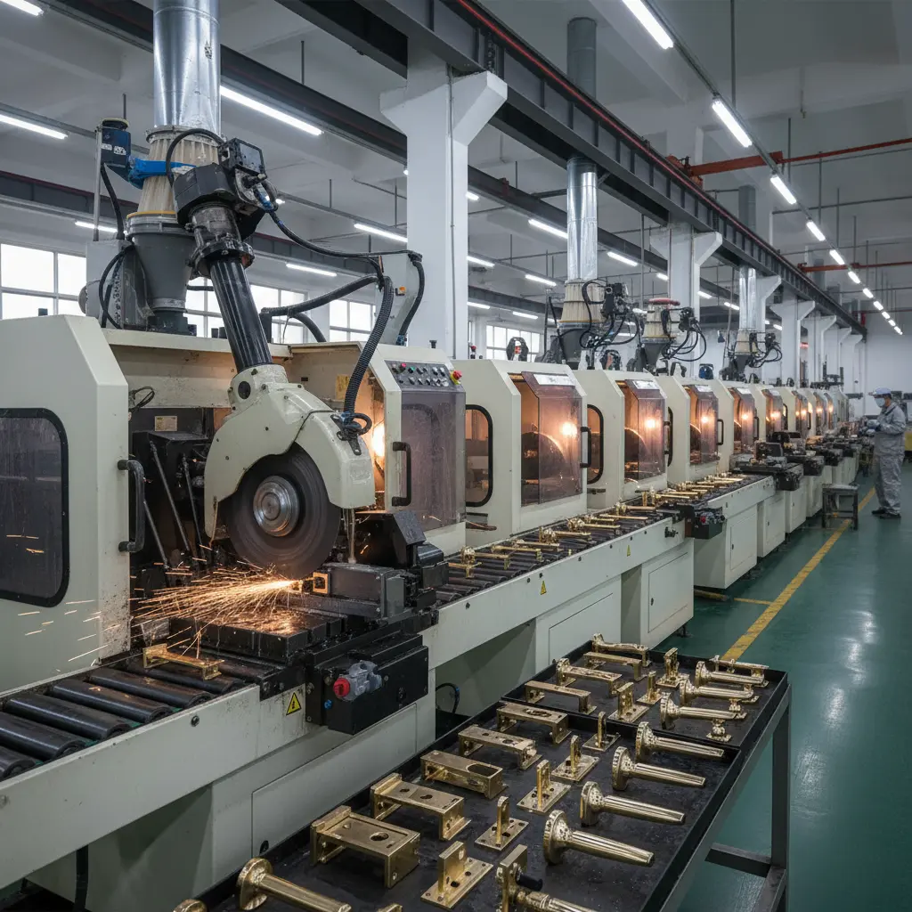 Casting Cutting Machine For Door Lock Furniture Hardware Grinding Polishing Solutions