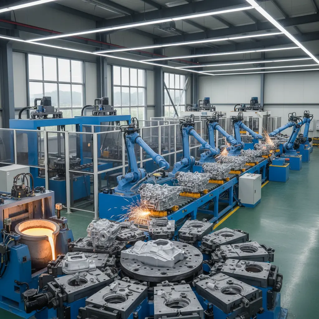 Gravity Casting System For Auto Parts Grinding Polishing Solutions
